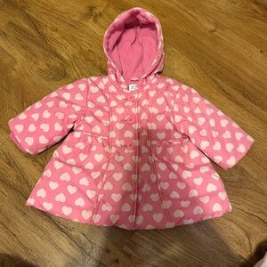 The Children's Place Pink Heart Puff Jacket